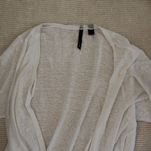 Joe's Jeans White Thin Cardigan